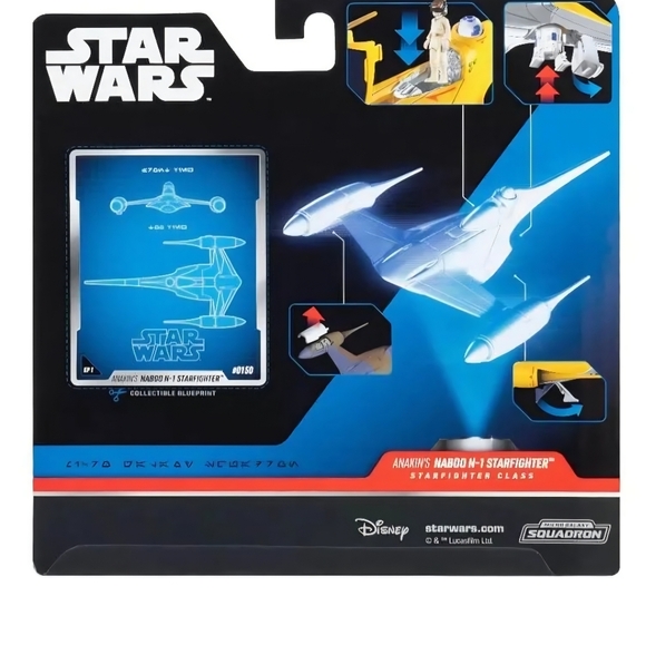 Star Wars Anakin's Naboo N-1 Starfighter Micro Galaxy Squadron Set 🆕 NIB - Picture 2 of 4